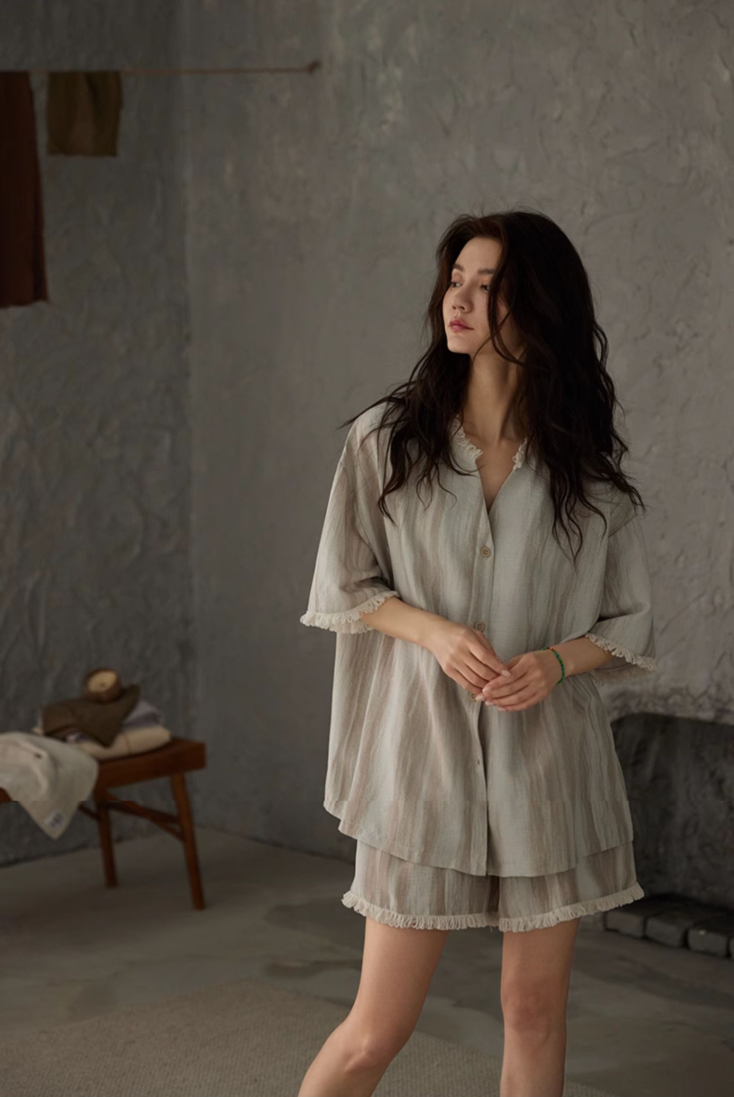 mitashe綿100%【高級カップ付きパジャマ レディース】 mitashe綿100%【高級カップ付きパジャマ レディース】 綿100%【高級