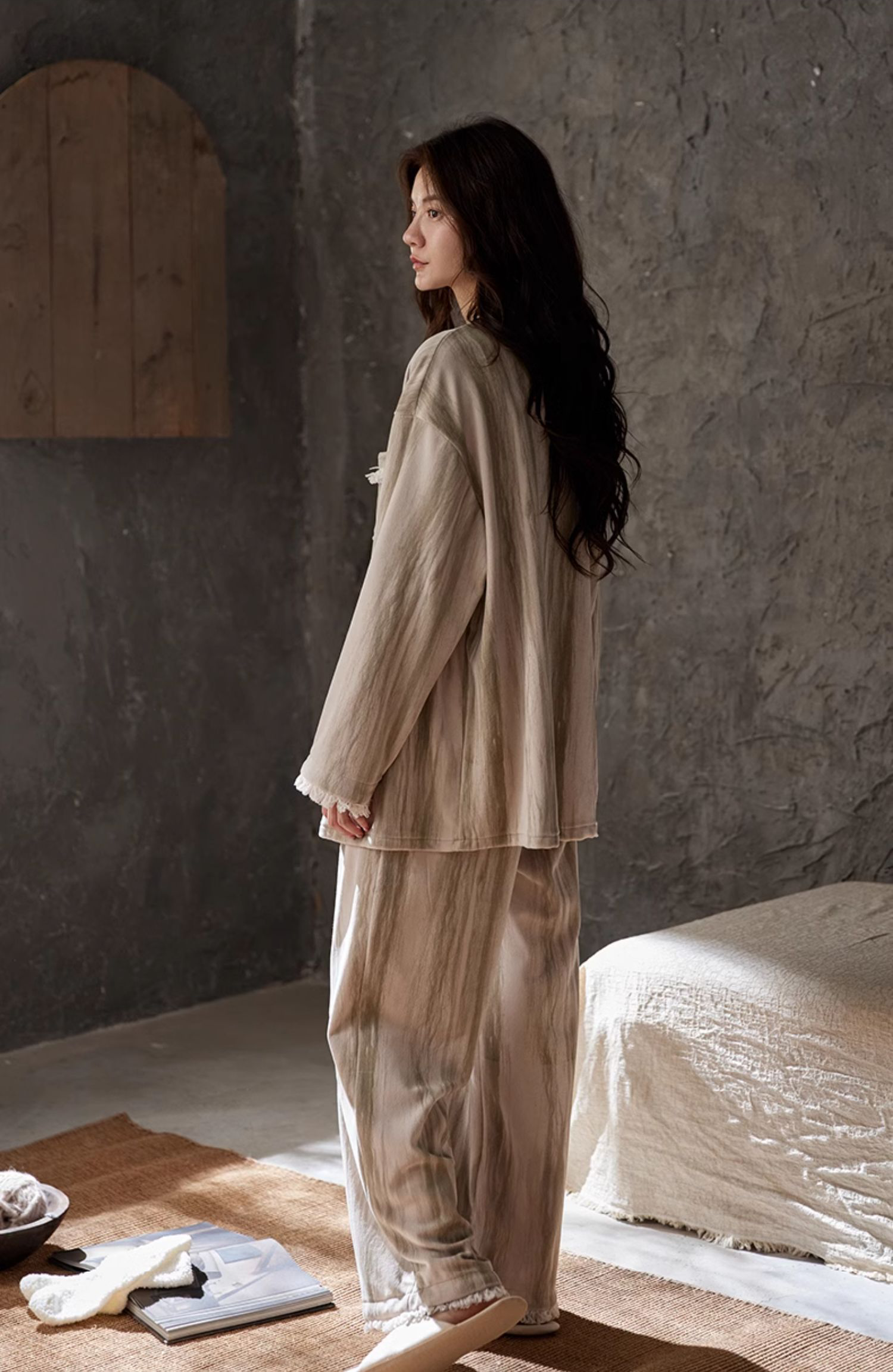 綿100%【高級カップ付きパジャマ レディース】女性 彼女 誕生 日